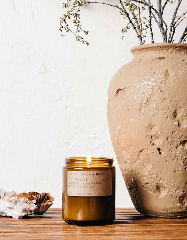 Amber & Moss Candle