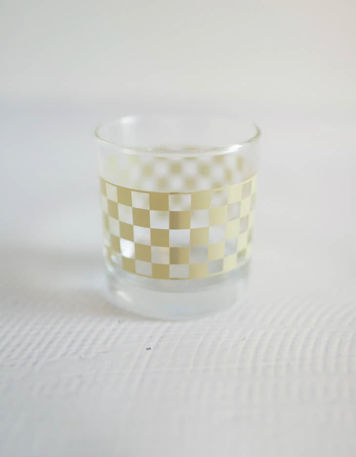 Checkered Rocks Glass