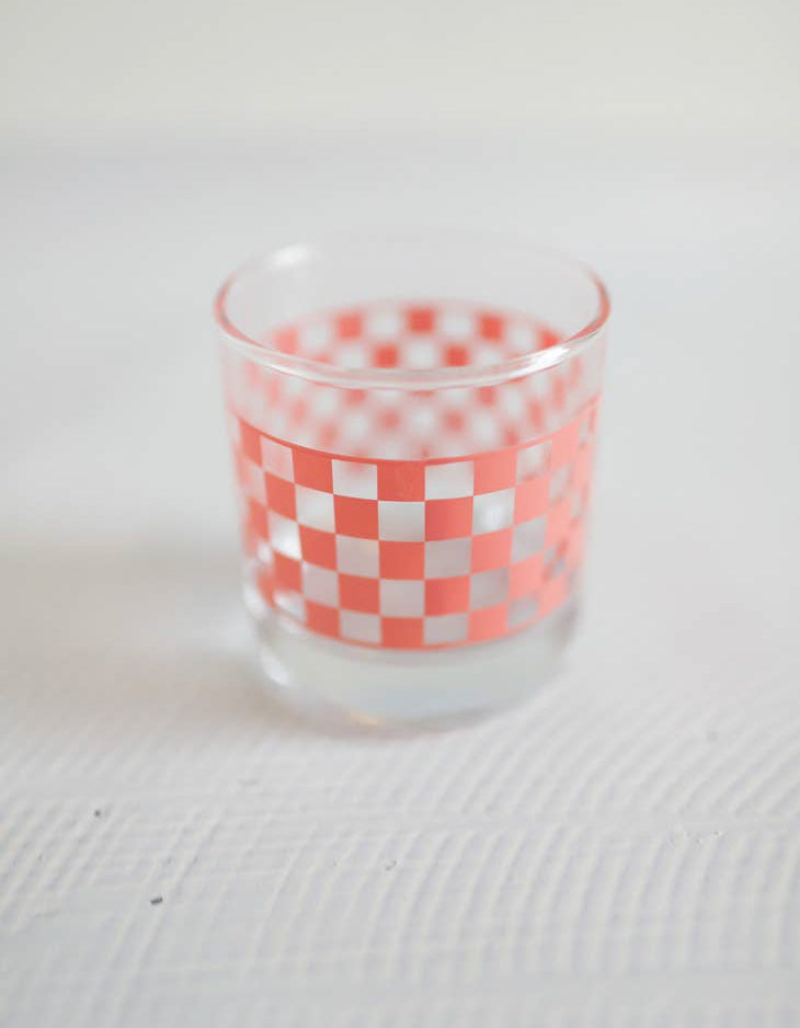 Checkered Rocks Glass
