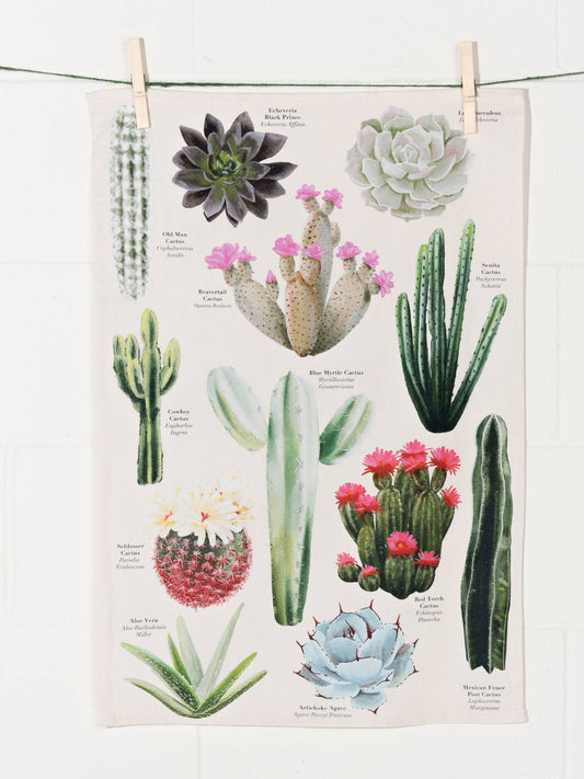 Botanical Cacti Dishtowel