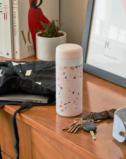 Terrazzo Insulated Bottle in Blush