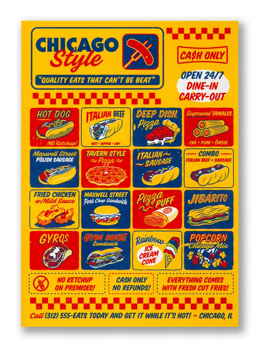 Chicago Style Eats Postcard