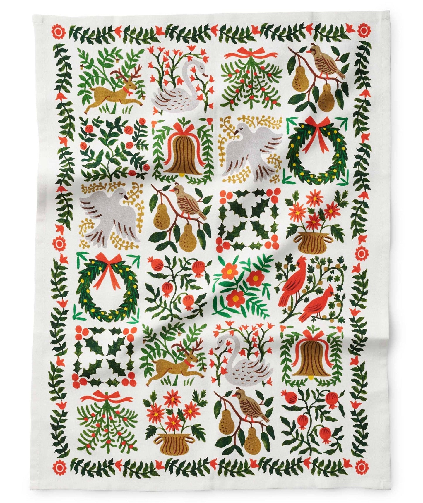 Christmastide Tea Towel