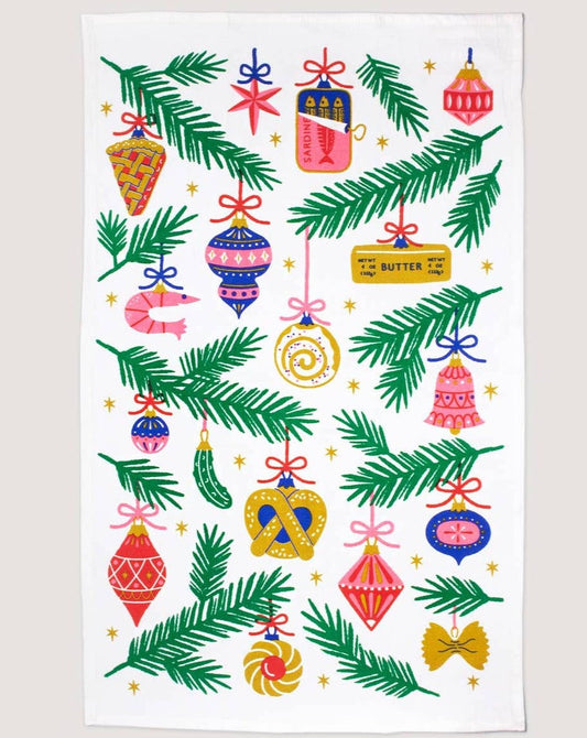 Food Ornaments Tea Towel