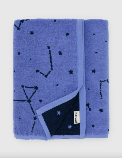 Printed Bath Towel in Constellation