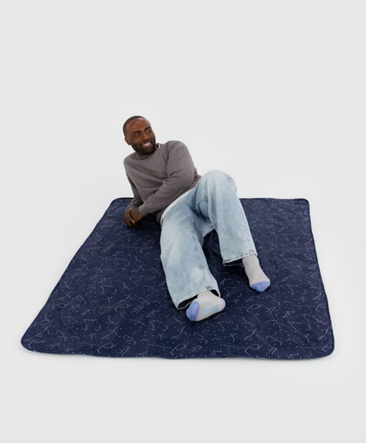 Puffy Picnic Blanket in Constellation Midnight
