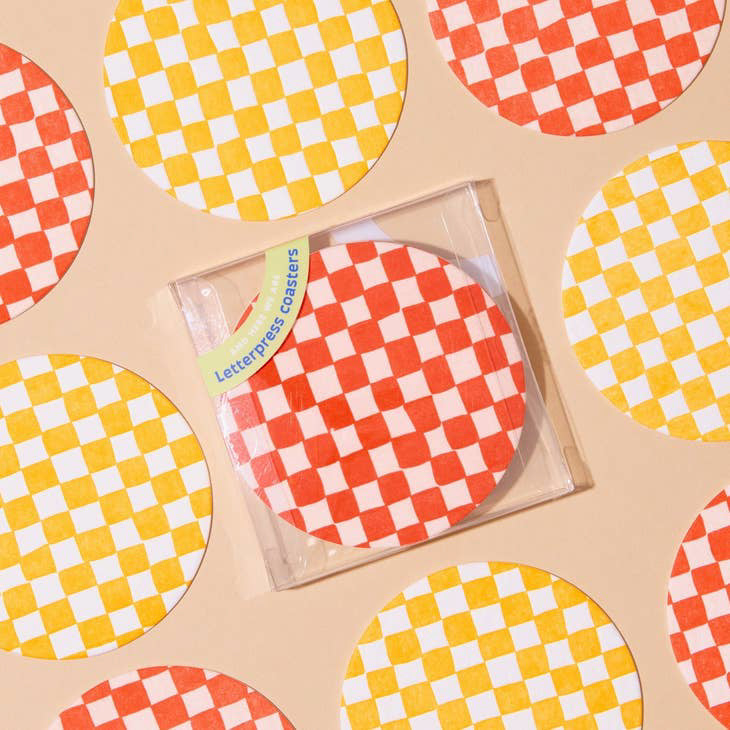 Check Coaster Set