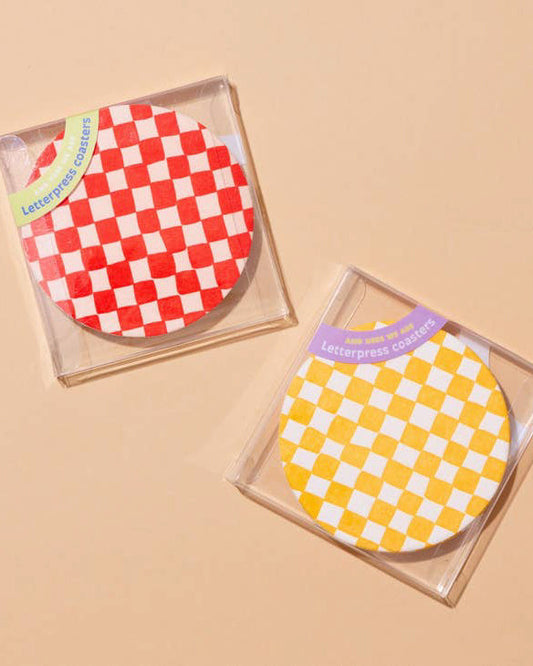 Check Coaster Set