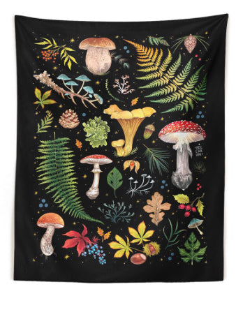Mushroom Tapestry in Dark