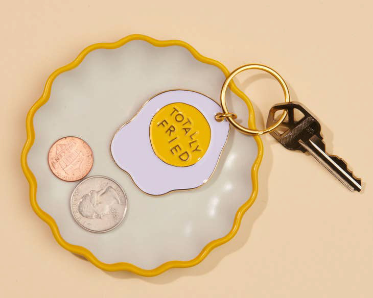 Totally Fried Keychain