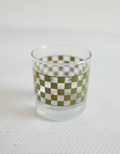 Checkered Rocks Glass