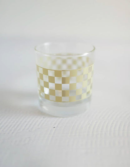 Checkered Rocks Glass
